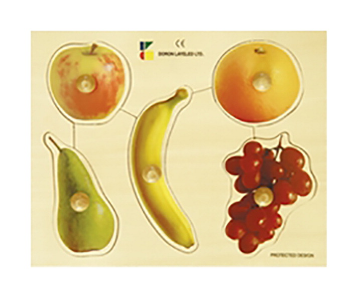 Picture of Edushape 1594291 Large Knob Puzzle - Fruits