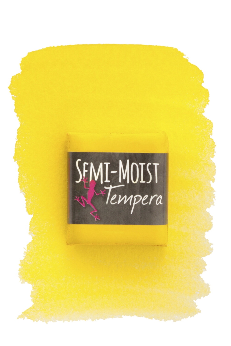 Picture of Jack Richeson 1569136 Semi-Moist Tempera Cake, 1.62 x 1.87 x 0.50 in. - Yellow