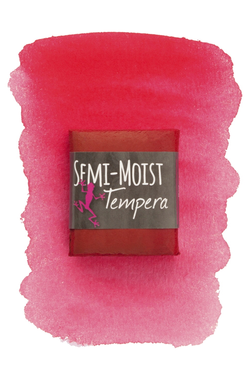 Semi-Moist Tempera Cake - Red - 1.62 x 1.87 x 0.50 in.