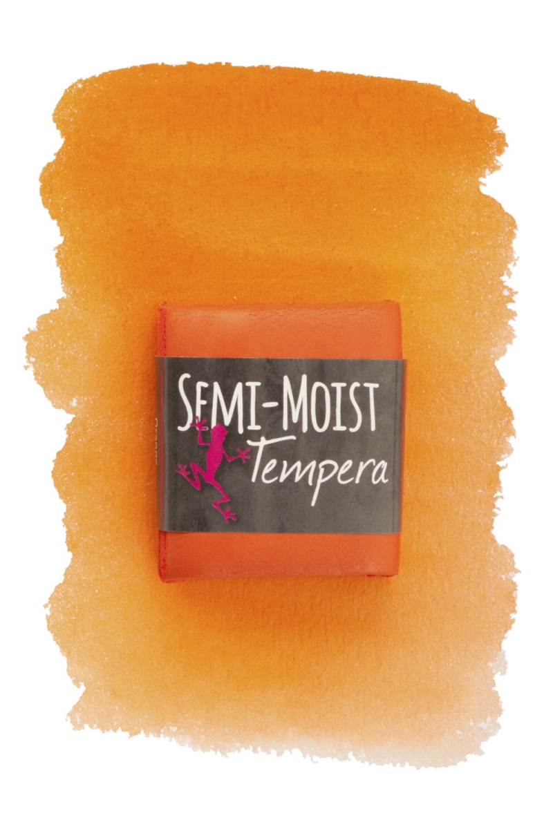 Picture of Jack Richeson 1569139 Semi-Moist Tempera Cake, 1.62 x 1.87 x 0.50 in. - Orange