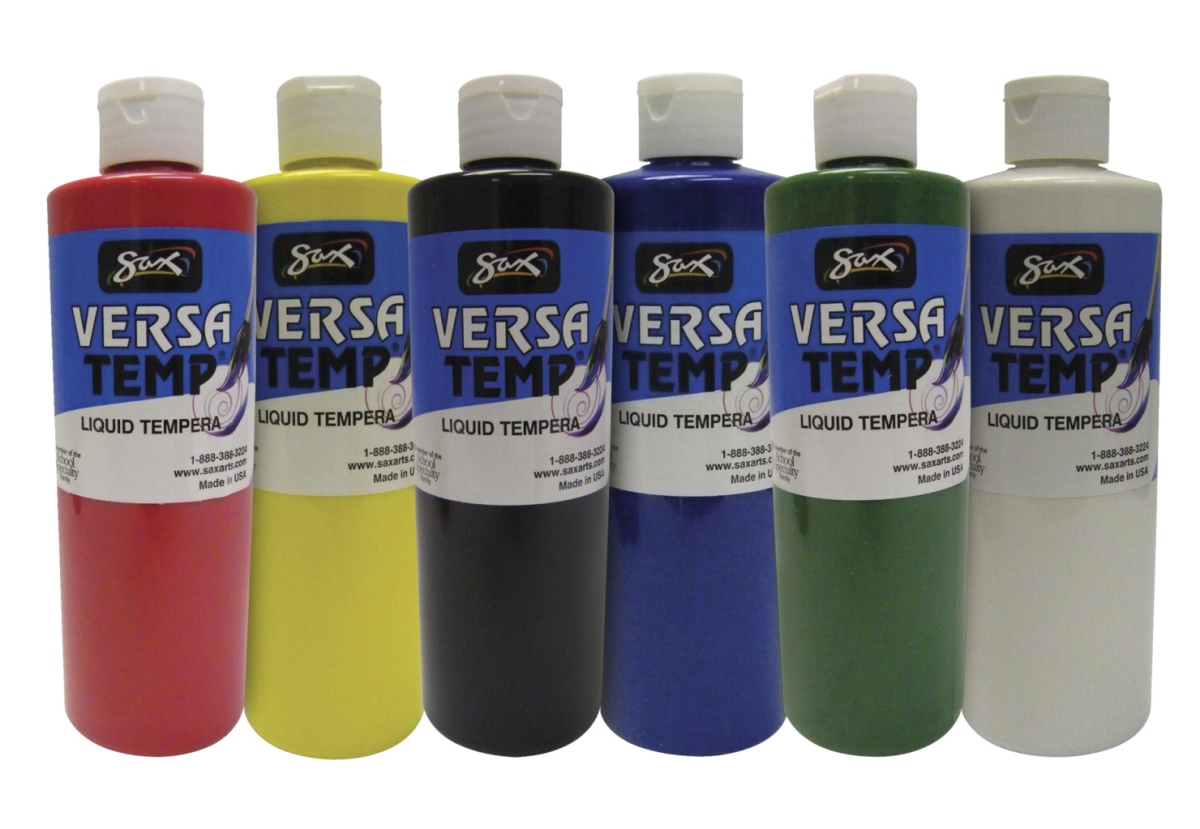 Picture of Sax 1587650 Versatemp Liquid Tempera Set, Assorted Colors, 6 Pints - Set of 6