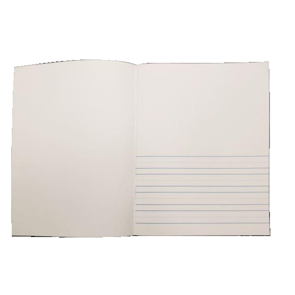 8.5 x 11 in. Soft Cover Lined Portrait Book - White - 8.5 x 11 in.