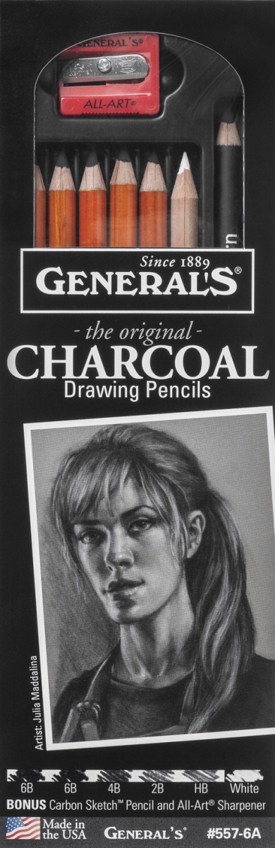 Picture of General Pencil 408354 GeneralÆs the Original Charcoal Pencils Drawing Set