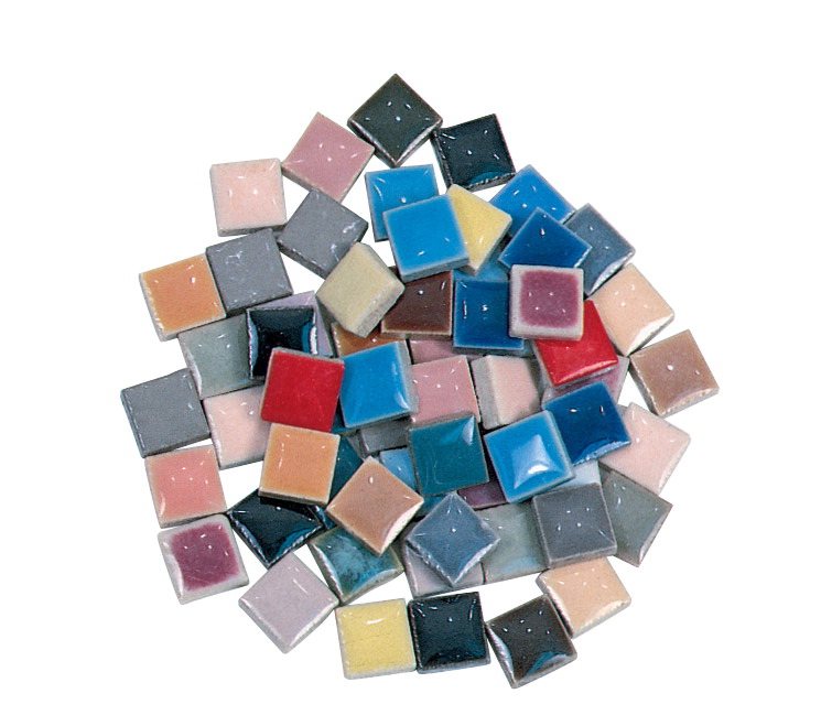Picture of Diamond Tech International 452519 Sax Porcelain Special Bulk Mosaic Tile, 0.375 in., Assorted Color, 5 lbs Bag - Pack of 2650