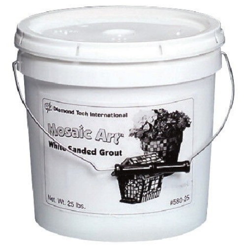 Picture of Diamond Tech International 452033 Dry Set Grout, 25 lbs Bucket, White