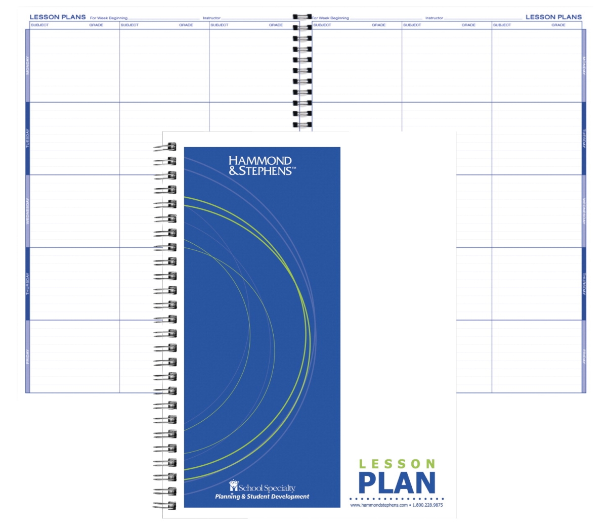 6 Subject Duplicate 40 Week Class Lesson Book - 9.25 x 12.25 in.