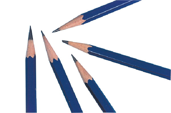 227009 Hexagonal Non-Toxic 4B Thin Tip Drawing Pencil, Black - Pack of 12