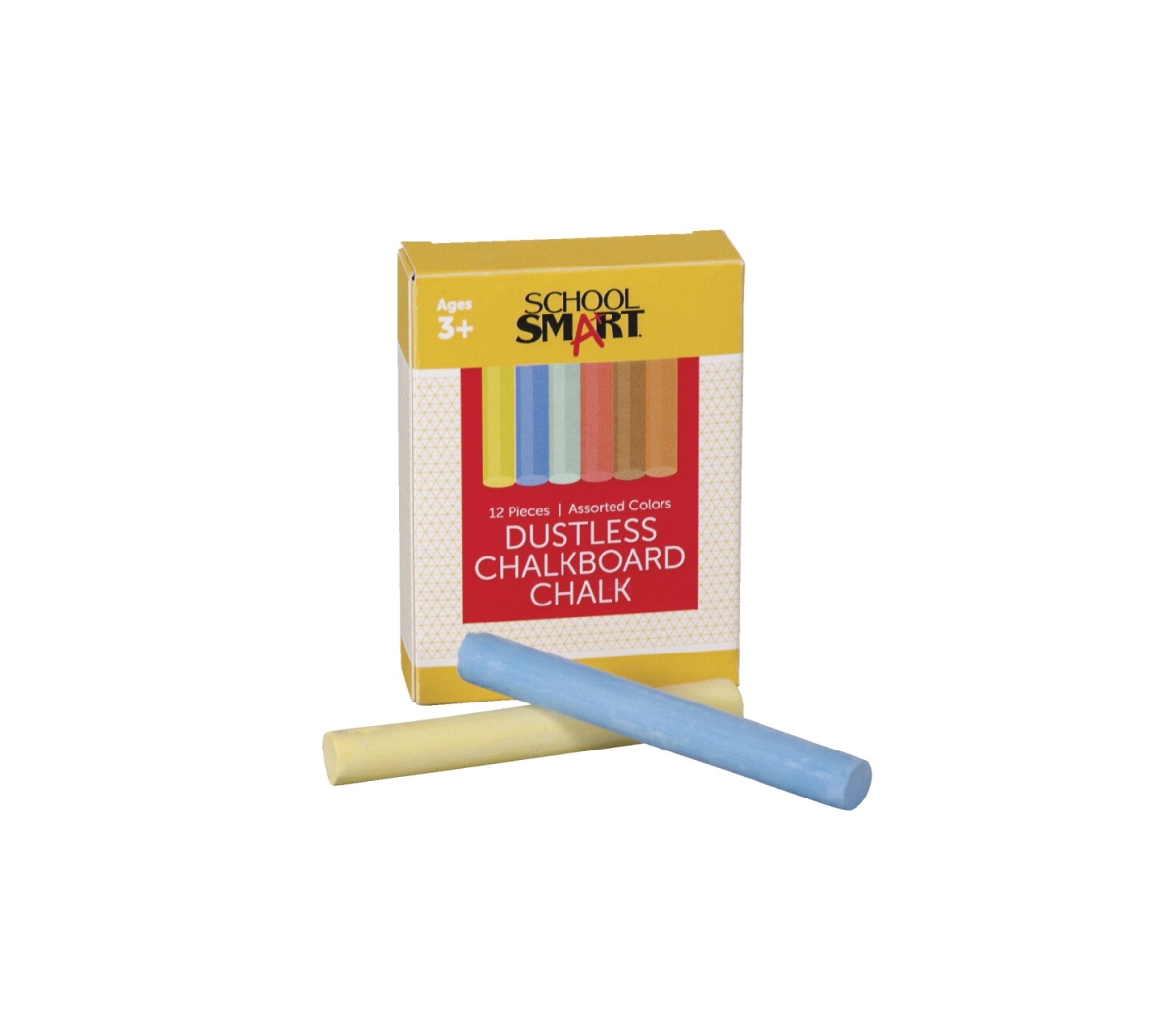 Pacon 084833 Chalkboard Chalk, Assorted Colors - Pack of 12