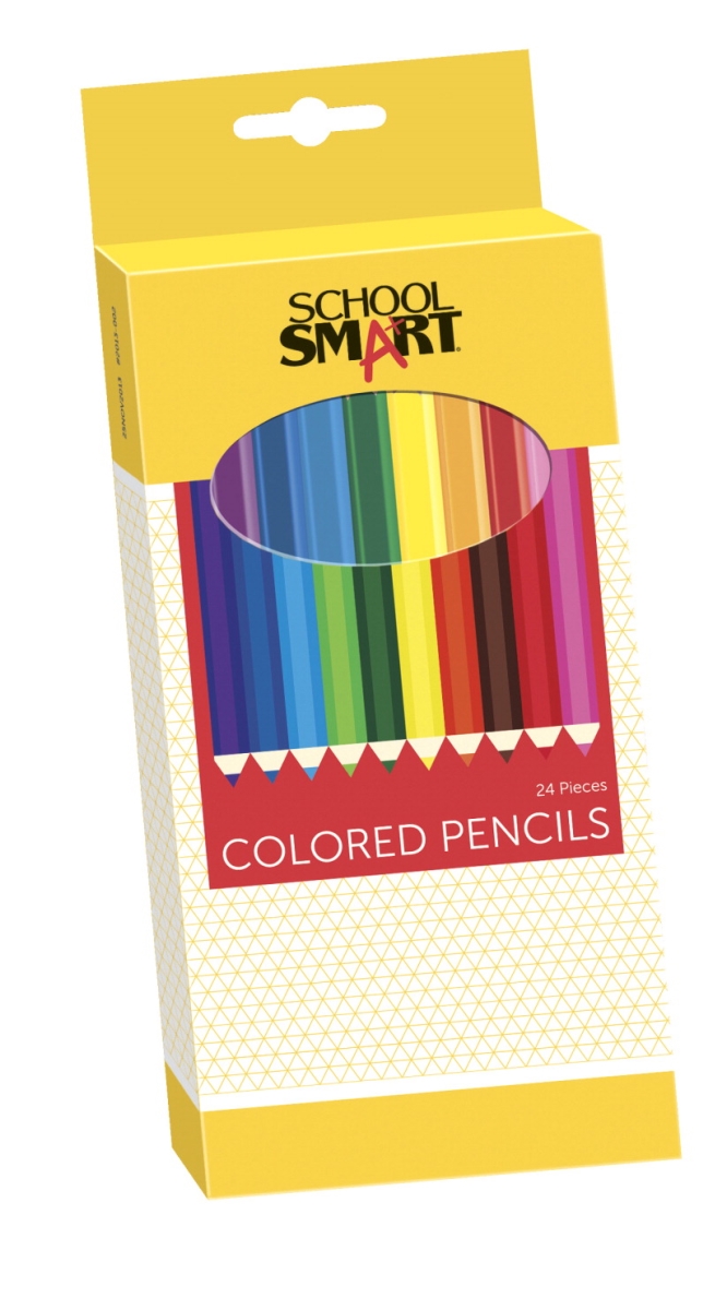 245788 7 in. Colored Pencil, Assorted Colors - Pack of 24