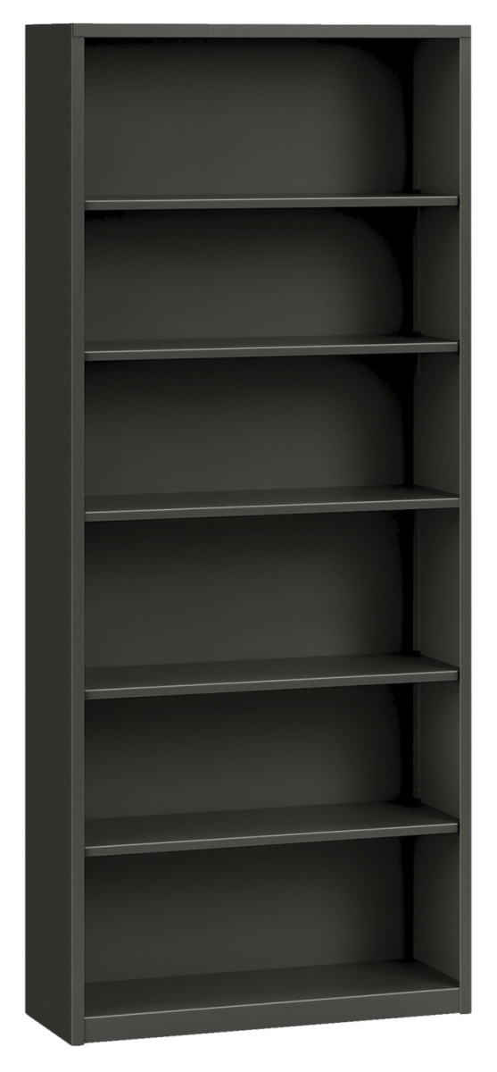 Picture of HON 1082633 6 Shelf Brigade Bookcase&#44; Charcoal - 34.50 x 12.62 x 81.12 in.