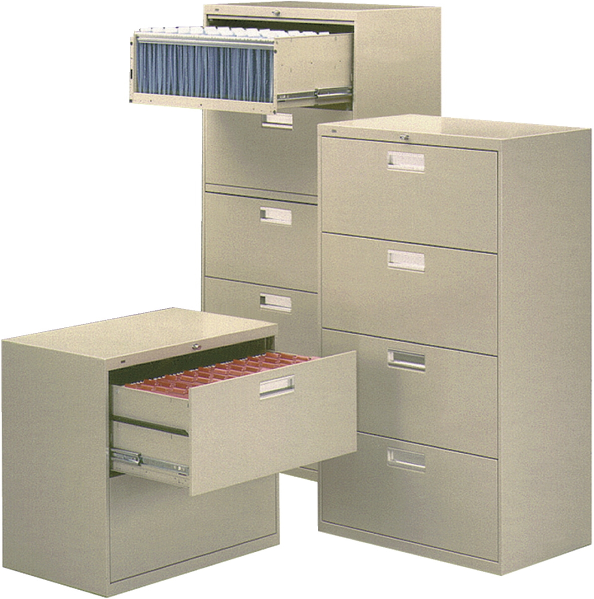 SP Richards  4-Drawer File Lateral with Lock - 694LL, Putty - HON 624843