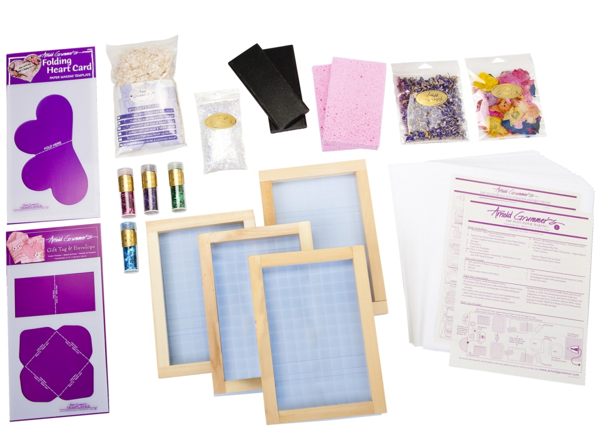 246680 Dip Into Papermaking Classroom Kit, Assorted Color - 5.5 x 8.5 in.