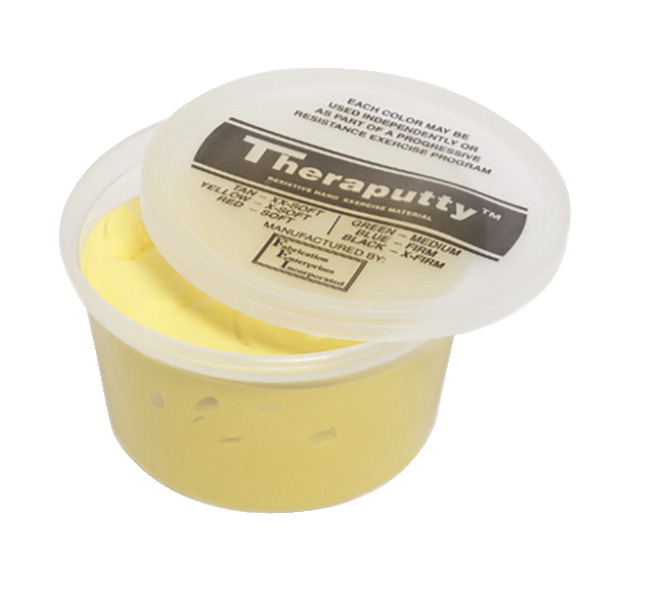 Picture of Fabrication Enterprises 1397197 Cando Extra Soft Resistance Theraputty&#44; Banana Scented&#44; Yellow - 1 lbs