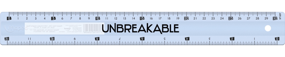 Picture of Maped Helix USA 1589113 12 in. Maped Unbreakable Ruler