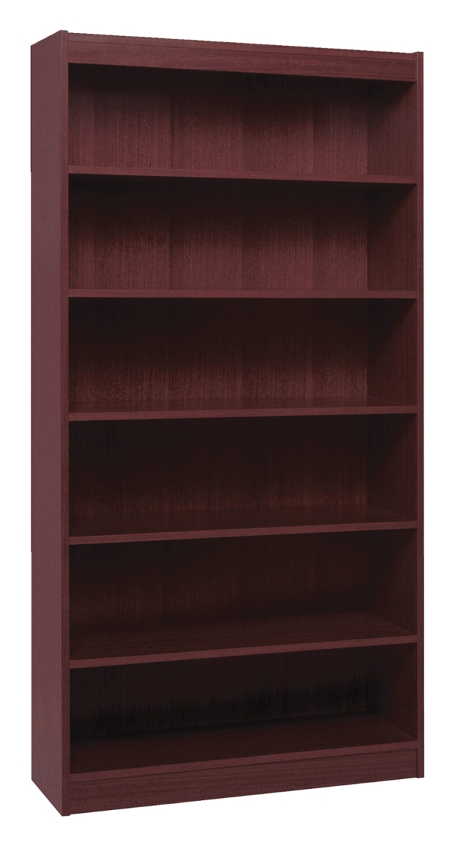 Picture of Lorell 1112093 Bookcase&#44; Mahogany&#44; 36 x 12 x 84 in.