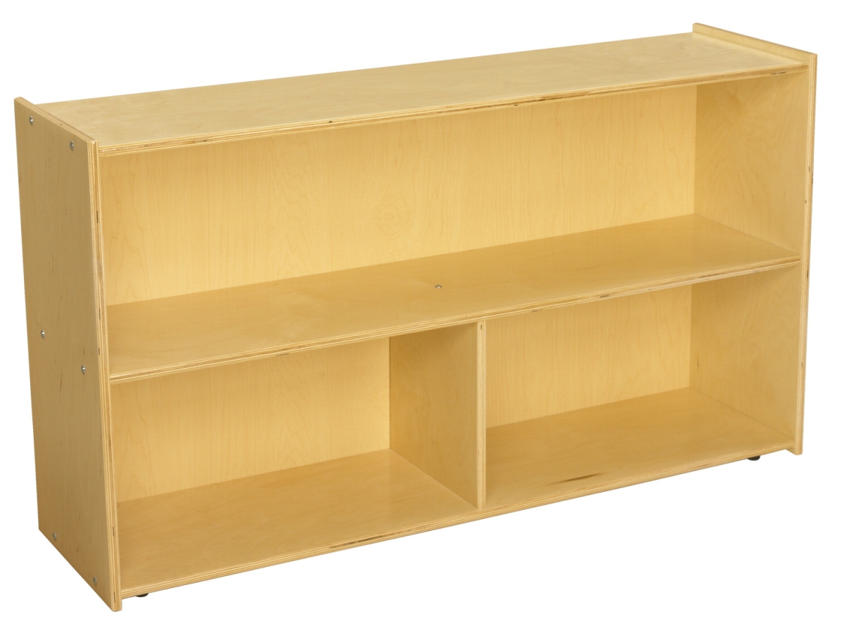 Picture of ABC 1526303 Childcraft Furnishings 2-Shelf&#44; 3-Compartment Storage Unit - 48 x 13 x 27.37 in.