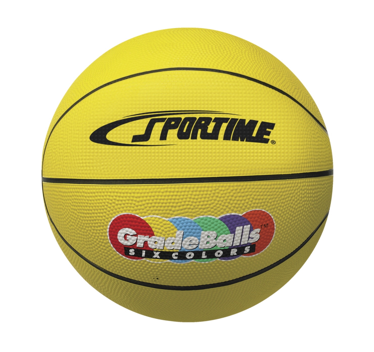 Picture of Sportime 1599261 27 in. Gradeball Rubber Junior Basketball, Yellow