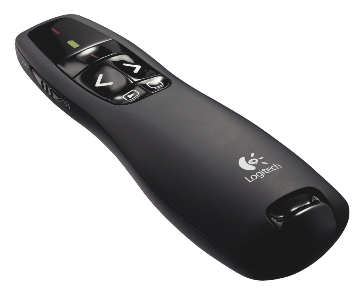Picture of Logitech 1602930 Wireless Presenter, R400 - 2AAA Battery Required - Black