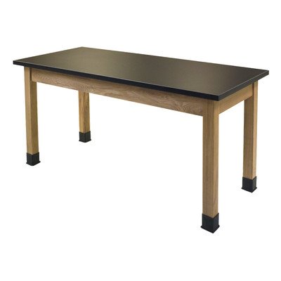 Picture of National Public Seating 1467925 30 x 72 in. Science Lab Table 36 in. Phenolic Top Plain Front