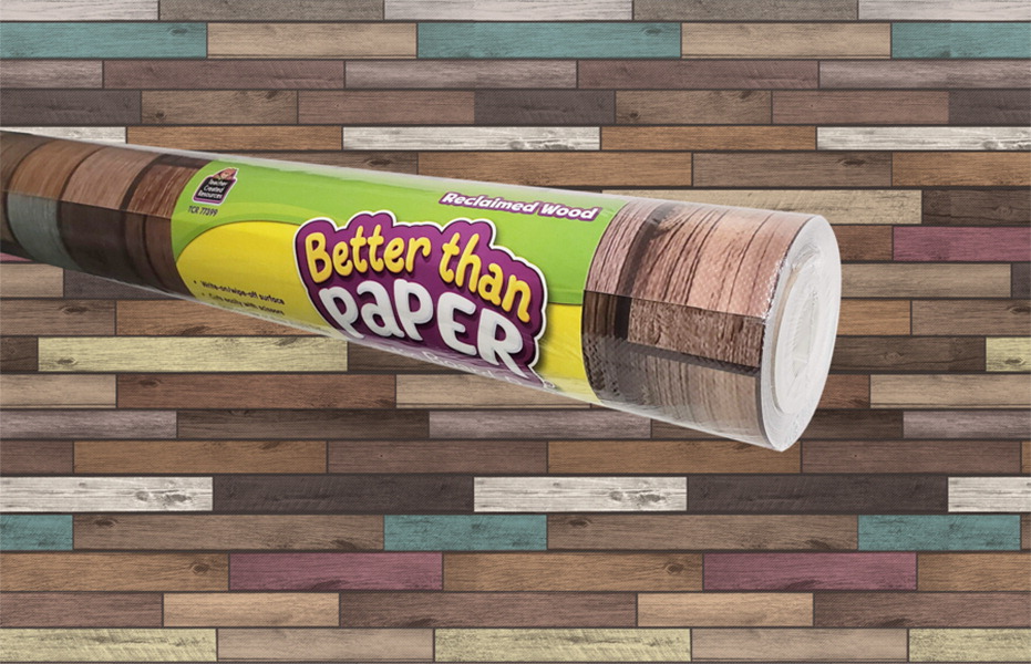 Better Than Paper Bulletin Board Roll - Reclaimed Wood Shimmer