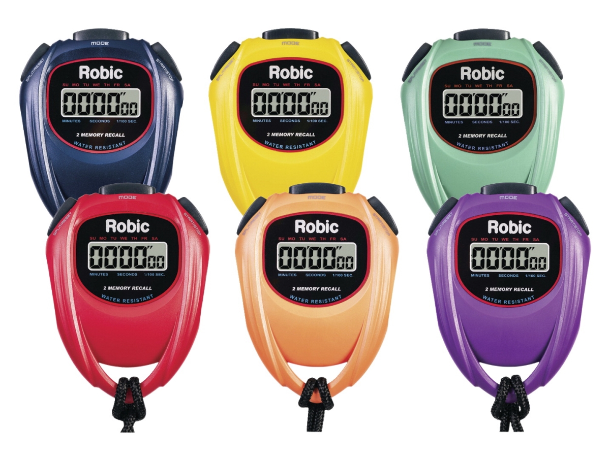 Picture of Robic 2004927 SC-429 Water Resistant All Purpose Stopwatch - Set of 6