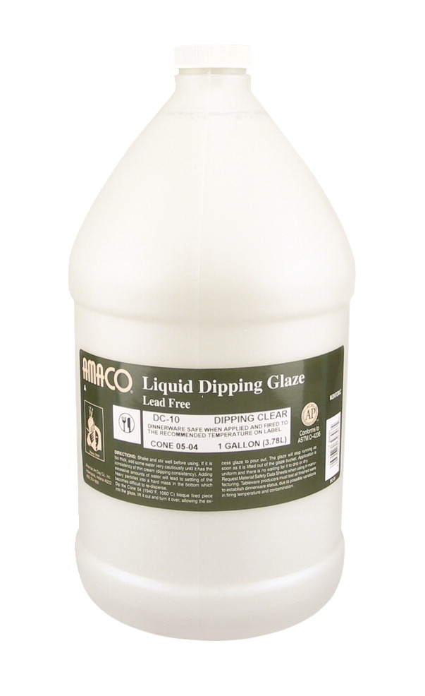 1 gal Low Fire Liquid Dipping Glaze - DC-10, Clear