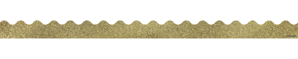 Picture of Carson Dellosa 2003842 3 ft. x 2.25 in. Scalloped Borders, Gold Glitter - 13 Strips