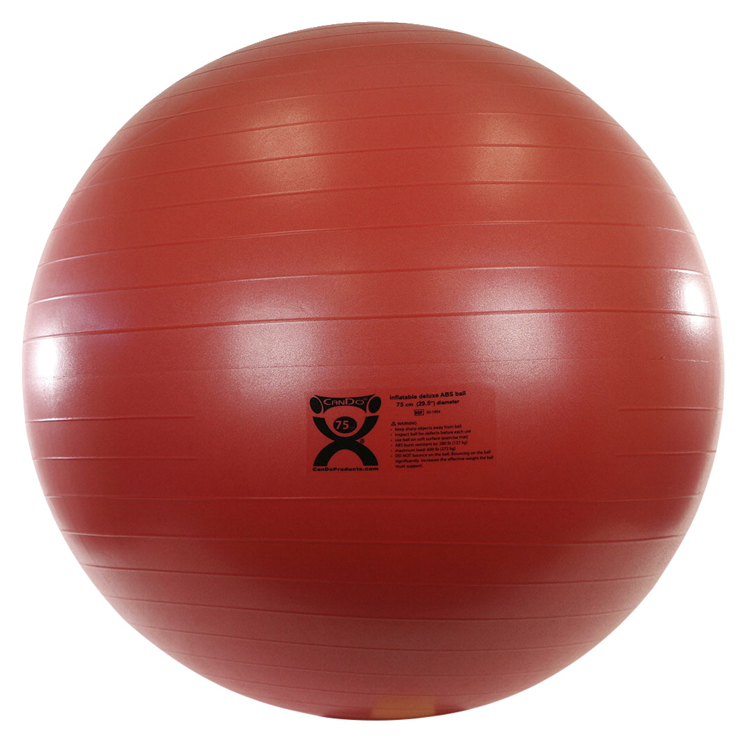 Picture of CanDo 2010582 30 in. Extra Thick ABS Inflatable Exercise Ball&#44; Red