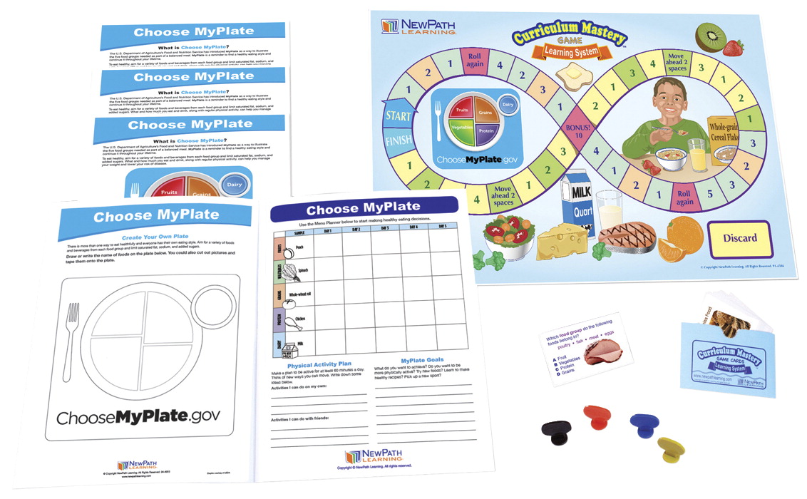 Picture of NewPath Learning 2013512 Choose My Plate Learning Center - Grade 1-4