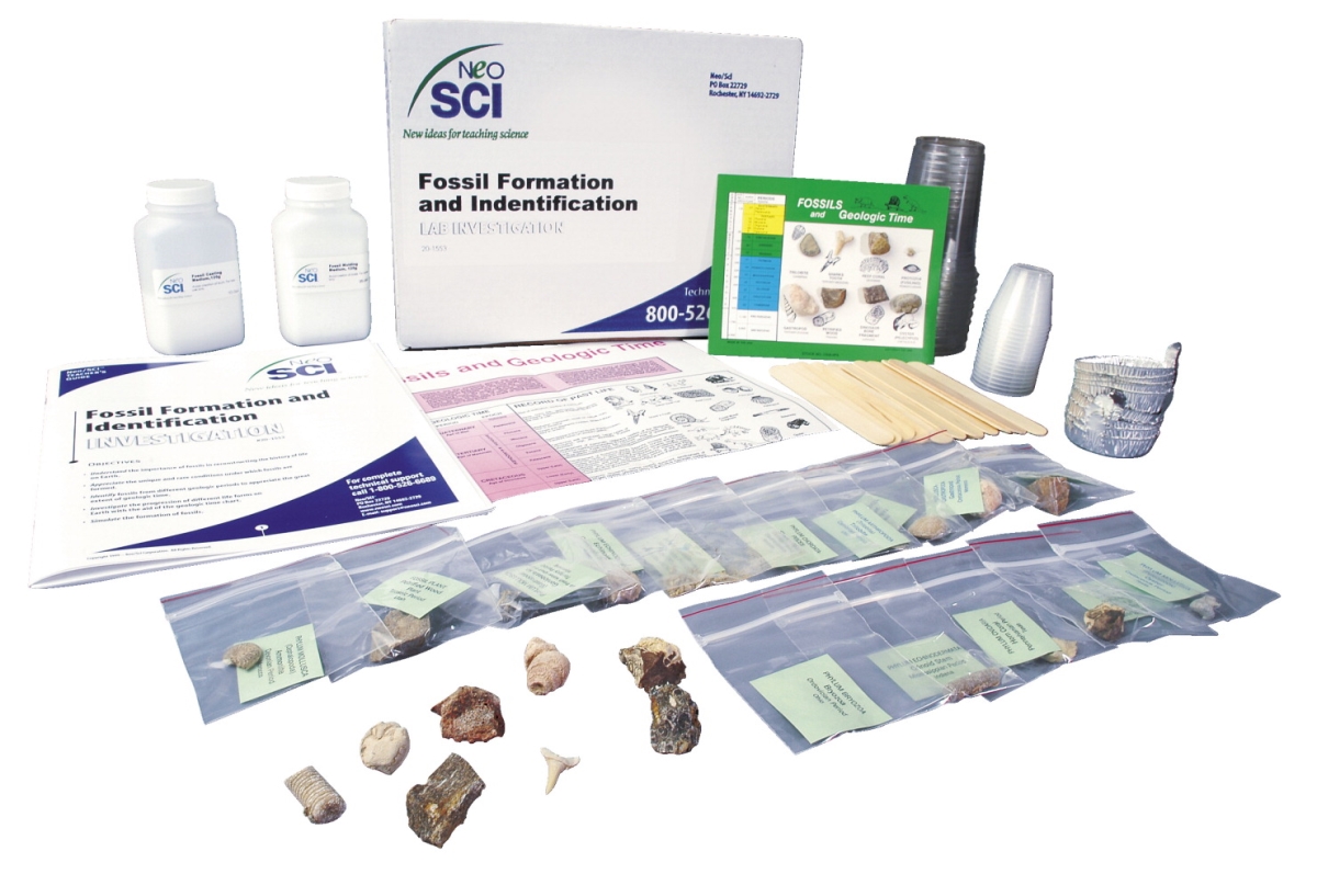 Picture of Neo & SCI 20-1555 Fossil Formation & Identification Lab Investigation Kit with Refill