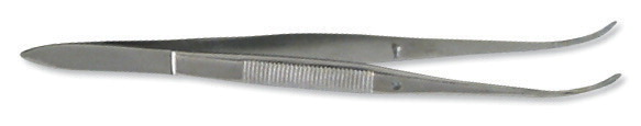 Picture of DR Instruments 583194 Frey Scientific Premium Grade Fine Point Forceps with Curved Tips