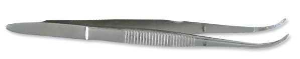 Picture of DR Instruments 583200 Frey Scientific Premium Grade Medium Point Forceps with Curved Tips