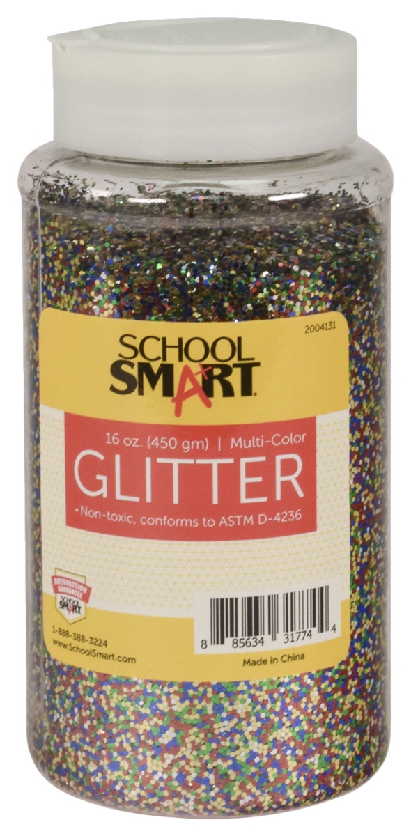 1 lbs Jar Craft Glitter, Multi Color
