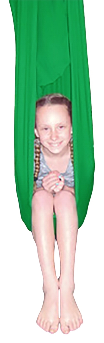 Picture of Abilitations 2010455 60 x 40 in. Lycra Cocoon Swing, Green - 120 lbs