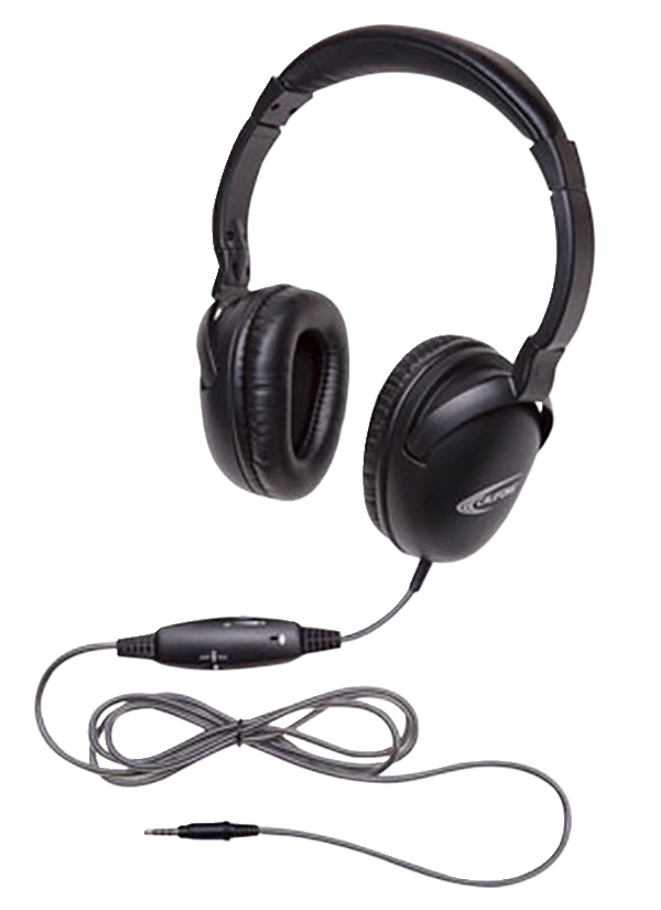 1609573 1017IMT Neotech Plus Headset with In-Line Microphone, Black - 3.5 mm Plug -  Califone