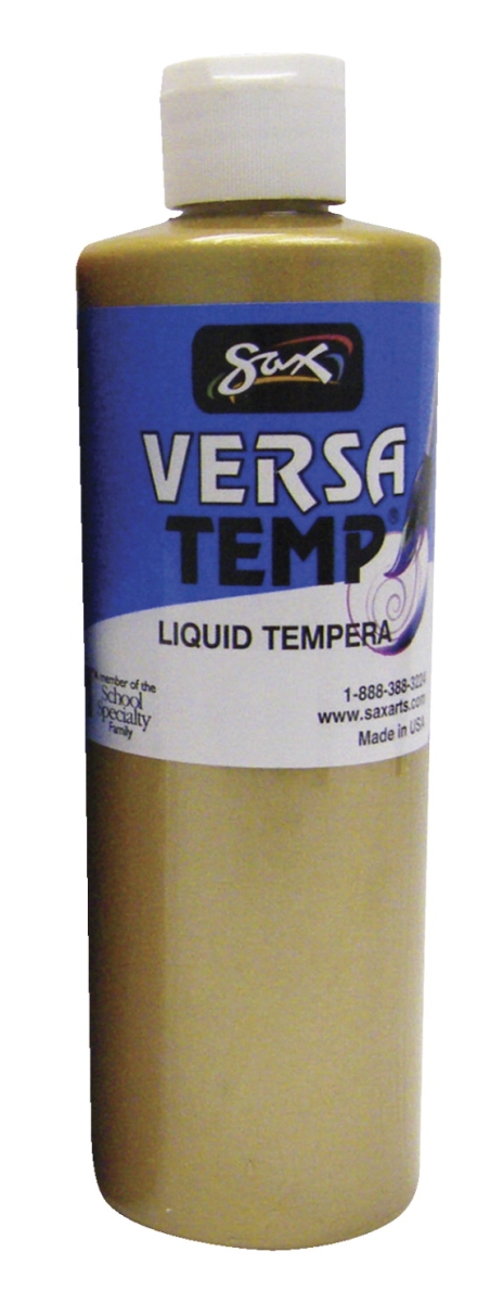 2002445 1 Pint Versatemp Heavy-Bodied Tempera Paint, Metallic Gold