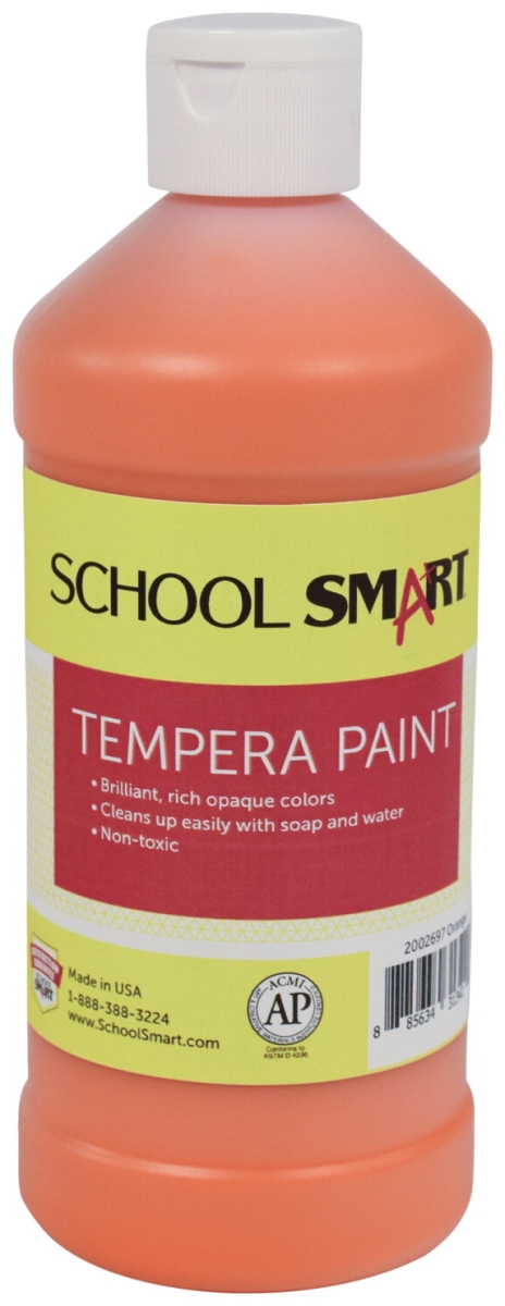2002697 1 Pint Tempera Paint, Orange