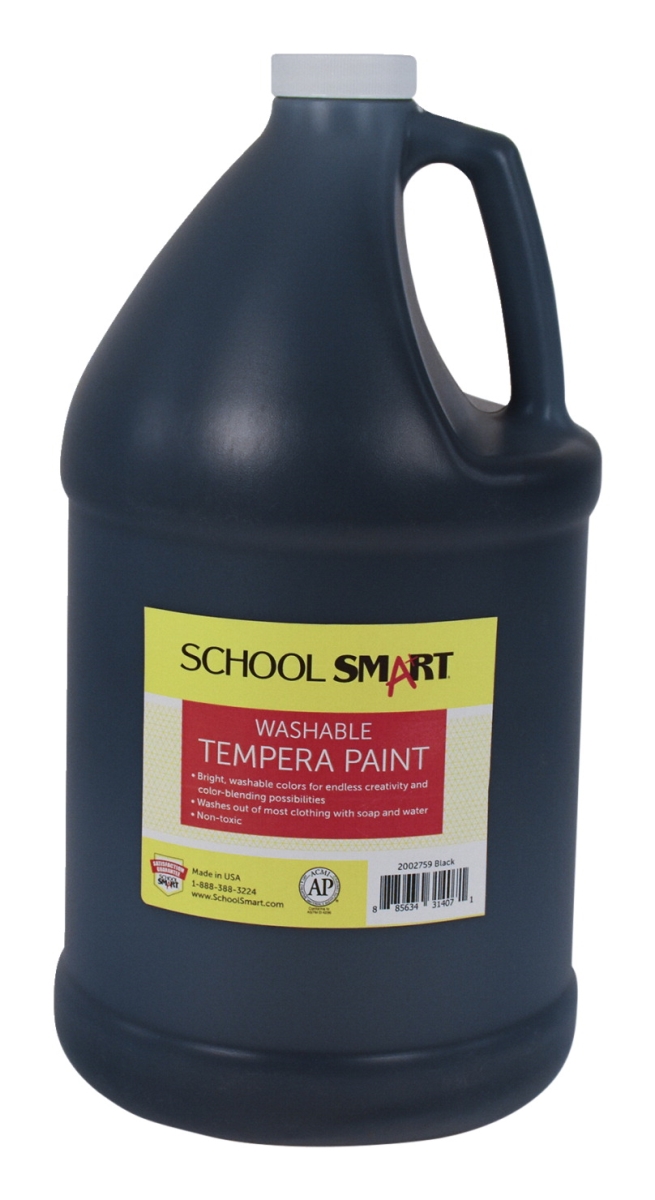 2002759 1 gal Washable Tempera Paint, Black