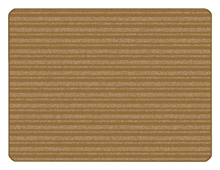 Picture of Carpets for Kids 2019676 6 x 9 ft. KidSoft Subtle Stripes Rectangle Rug&#44; Brown & Tan