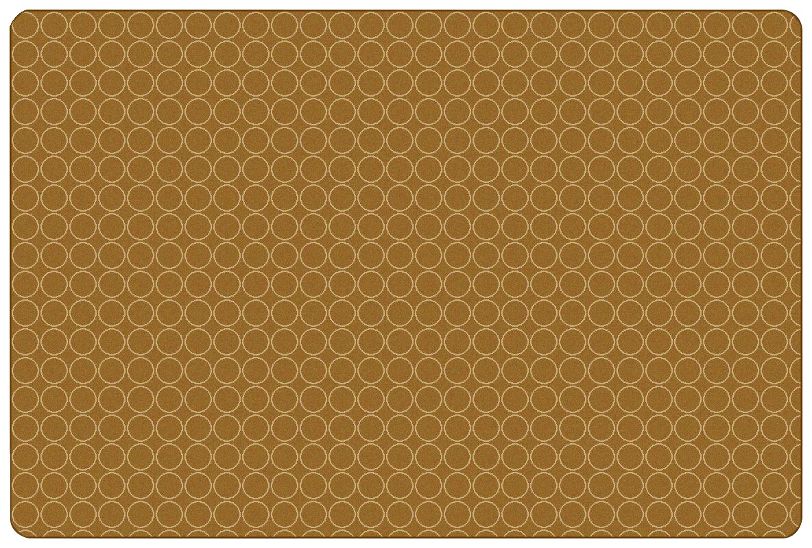 Picture of Carpets for Kids 2019654 6 x 9 ft. KidSoft Comforting Circles Rectangle Carpet&#44; Brown & Tan