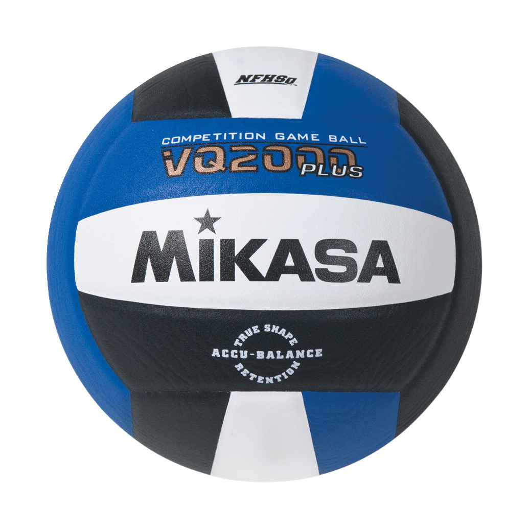 Picture of Mikasa 2019900 Volleyball NFHS Approved Volleyball&#44; Royal&#44; Black & White - Size 5