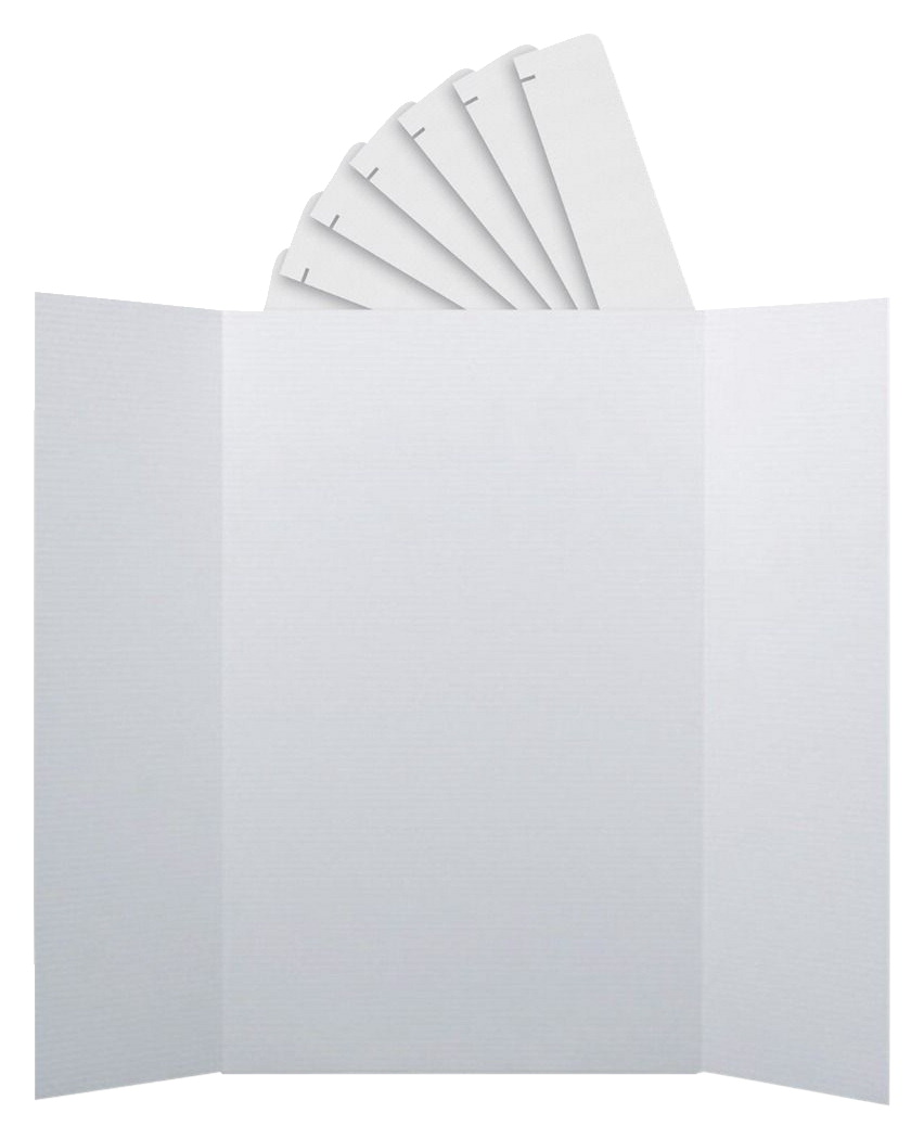 Picture of Flipside 2021093 36 x 48 in. Project Board with Header&#44; White - Pack of 24