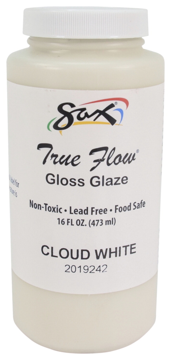 2019242 1 Pint True Flow Gloss Glaze, Cloud White