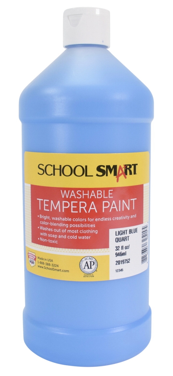 2019752 1 qt. Washable Tempera Paint, Light Blue