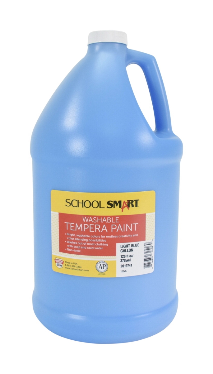 2019741 1 gal Washable Tempera Paint, Light Blue