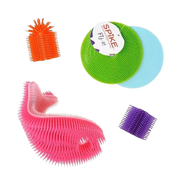 Picture of Spike Toys 2021555 Silicone Sensory Set, Assorted Color - 4 Piece