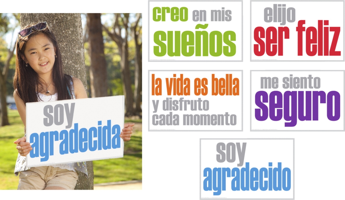 Picture of Inspired Minds 2023252 Confidence Spanish Posters Booster Sets - Set of 5