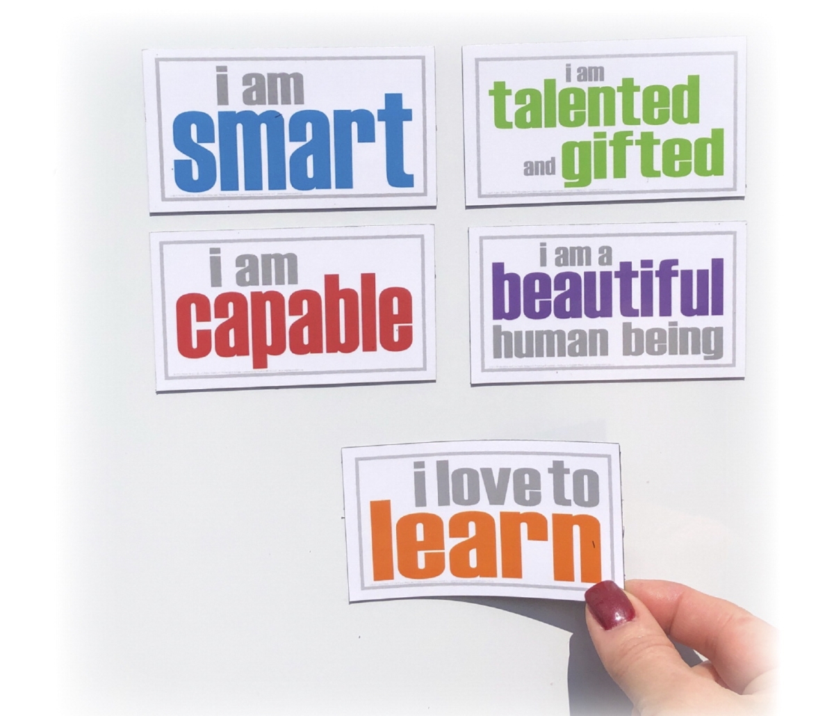 Picture of Inspired Minds 2023234 Self-Esteem Magnets Booster Set - Set of 5