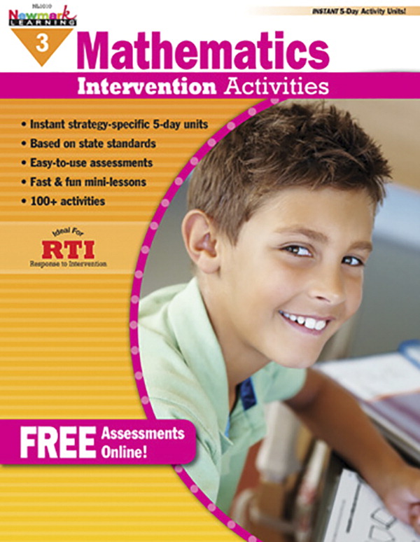 Picture of Newmark Learning 2026320 Math Intervention Workbook&#44; Grade 3