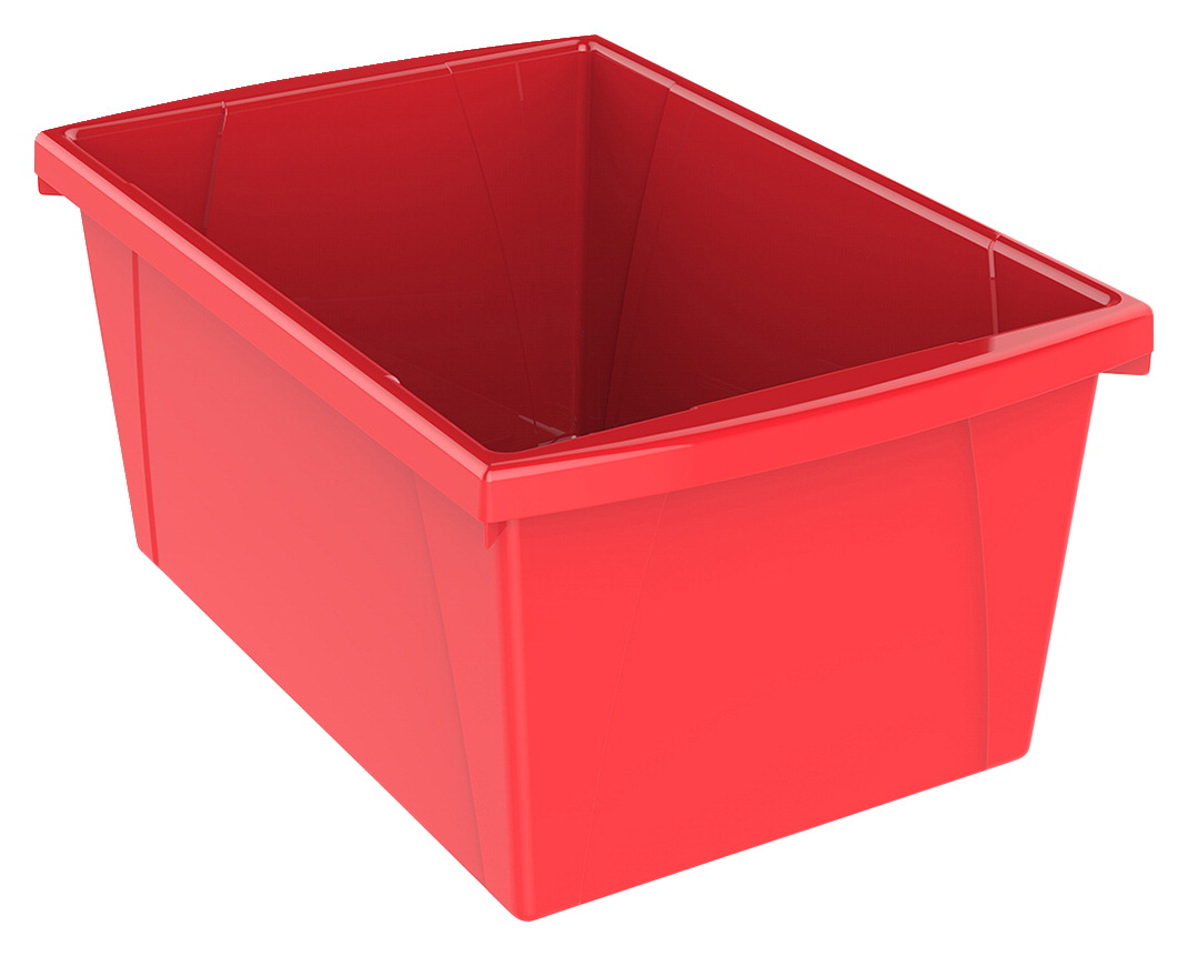 Picture of Storex Industries 2021319 5.5 gal Classroom Storage Bin&#44; Red